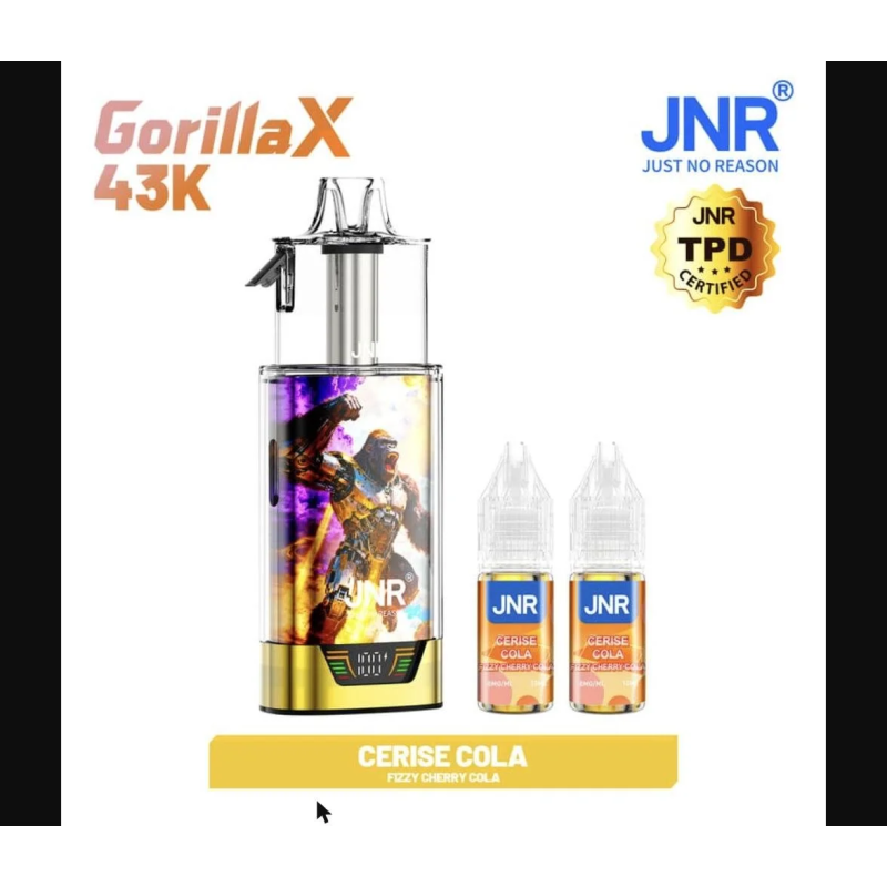 Puff JNR Gorilla 43K — Fizzy Cherry Cola | 43 000 bouffées