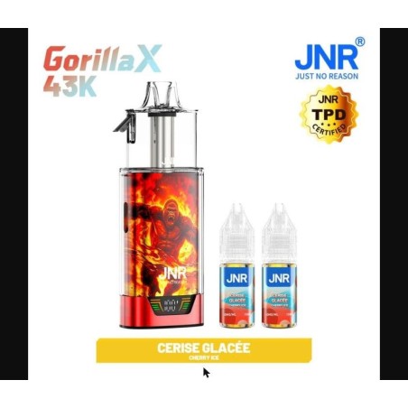 Puff JNR Gorilla 43K — Cherry Ice | 43 000 bouffées