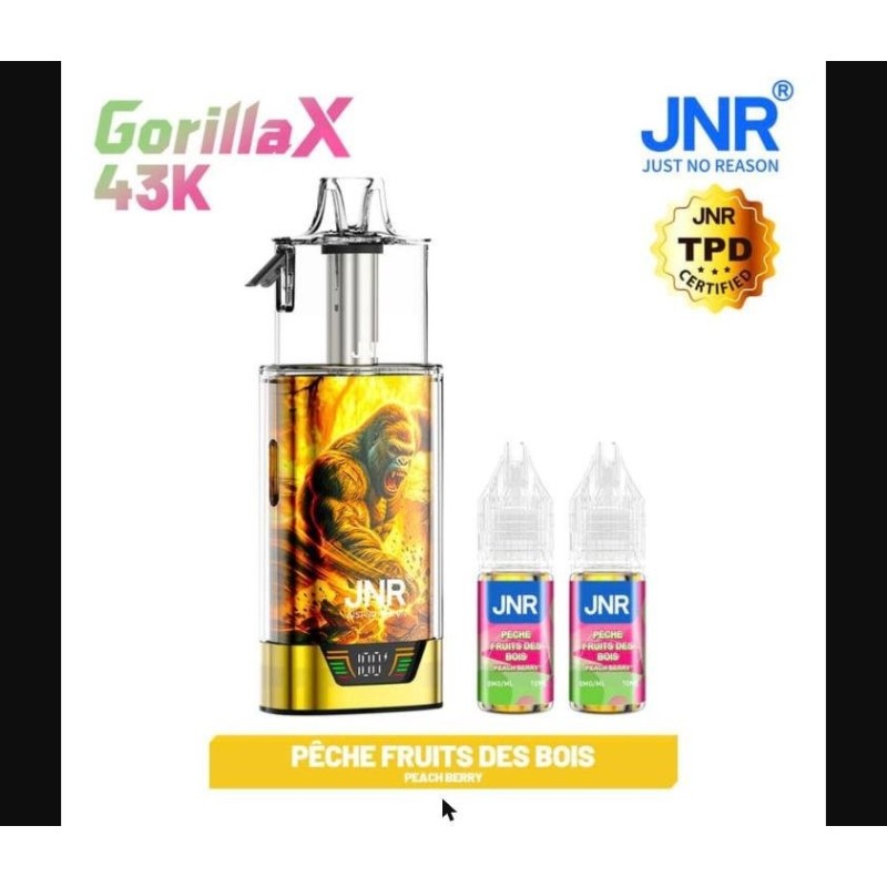 Puff JNR Gorilla 43K — Peach Berry | 43 000 bouffées
