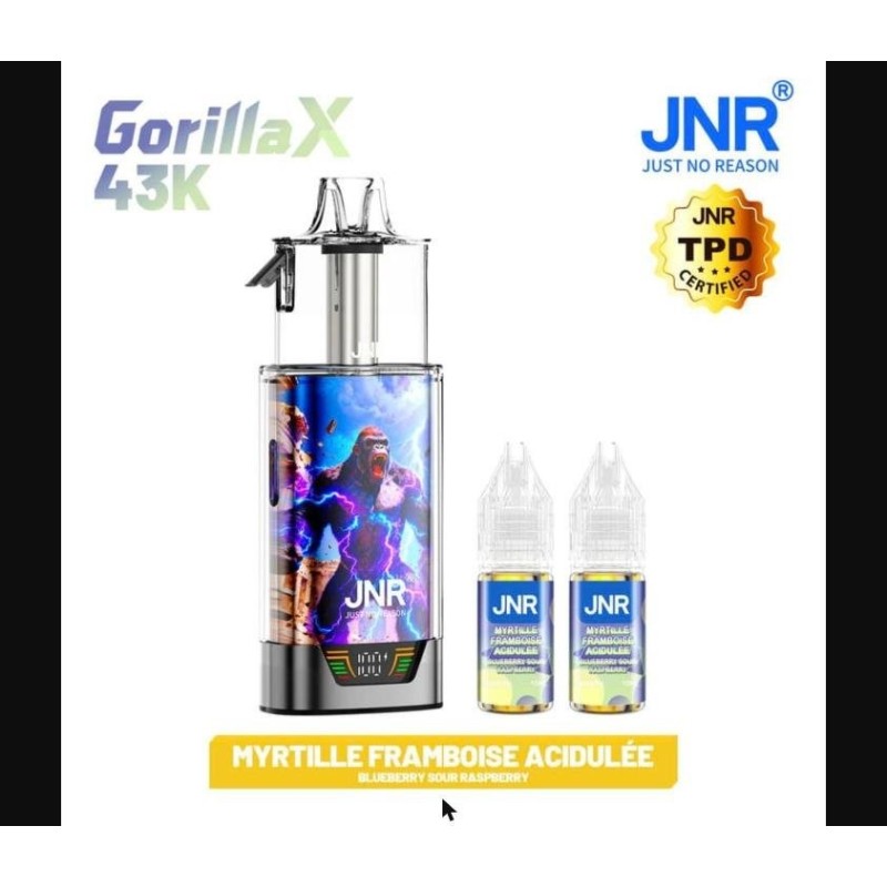 Puff JNR Gorilla 43K — Blueberry Sour Raspberry | 43 000 bouffées