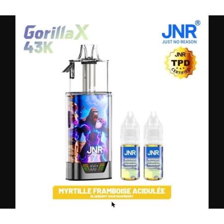 Puff JNR Gorilla 43K — Blueberry Sour Raspberry | 43 000 bouffées