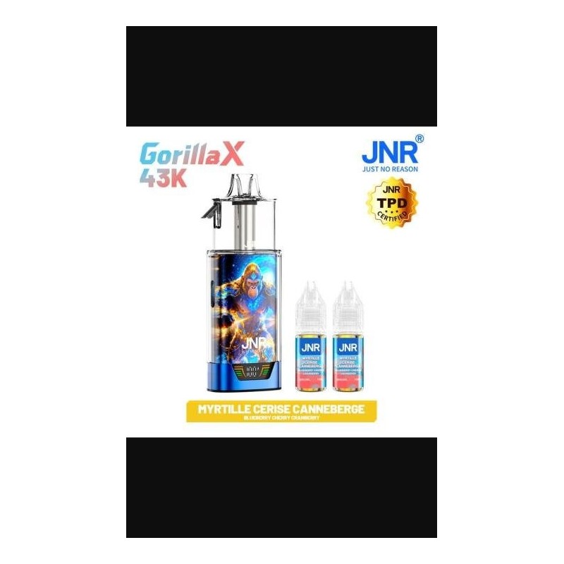 Puff JNR Gorilla 43K — Blueberry Cherry Cranberry | 43 000 bouffées