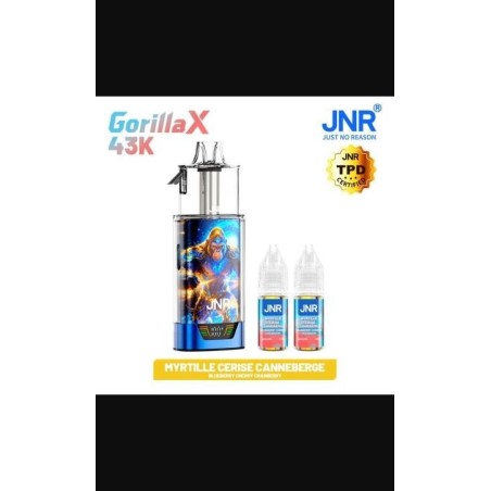 Puff JNR Gorilla 43K — Blueberry Cherry Cranberry | 43 000 bouffées