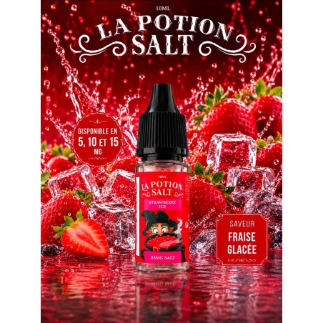 E-liquide La Potion 10ml — Fraise Glacée | Sel de nicotine