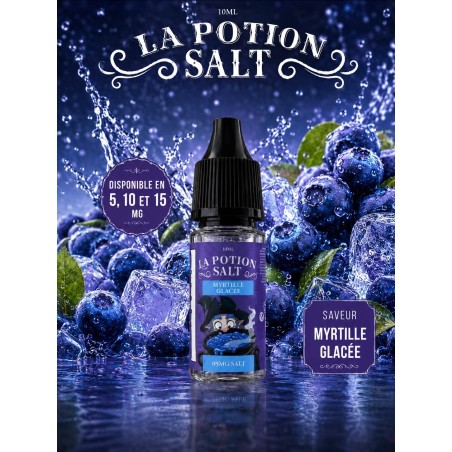 E-liquide La Potion 10ml — Myrtille Glacée | Sel de nicotine