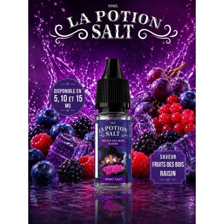 E-liquide La Potion 10ml — Fruits des Bois Raisin | Sel de nicotine