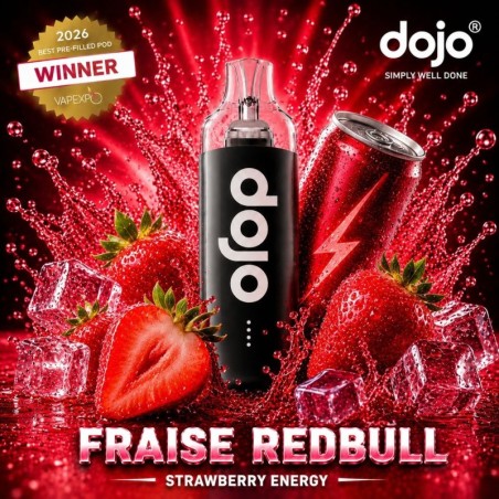 Puff DOJO 15K — Fraise Red Bull | 15 000 bouffées