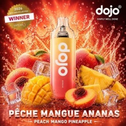 Puff DOJO 15K — Pêche Mangue Ananas | 15 000 bouffées