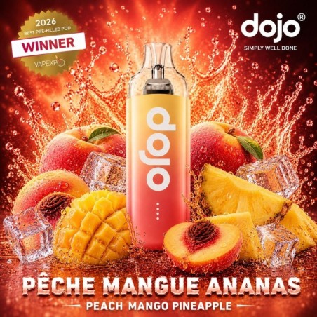 Puff DOJO 15K — Pêche Mangue Ananas | 15 000 bouffées