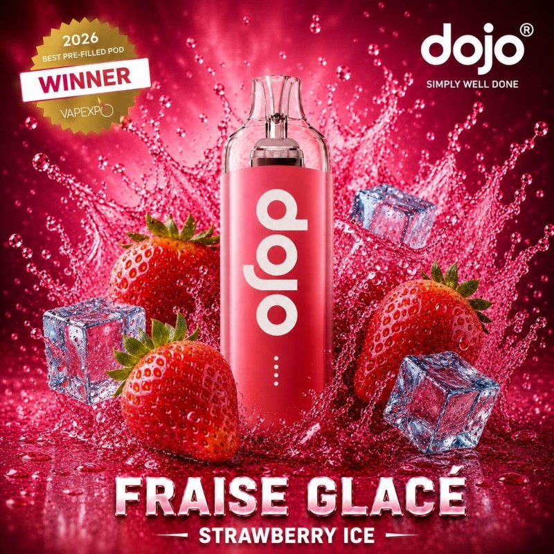 Puff DOJO 15K — Fraise Glacée | 15 000 bouffées