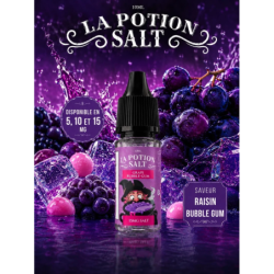 E-liquide La Potion 10ml — Raisin Bubble Gum | Sel de nicotine