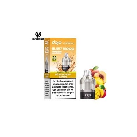 Cartouche DOJO 15K — Pêche Mangue Ananas | Puff66
