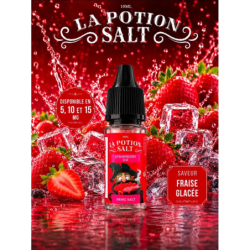 E-liquide La Potion 10ml — Fraise Glacée | Sel de nicotine