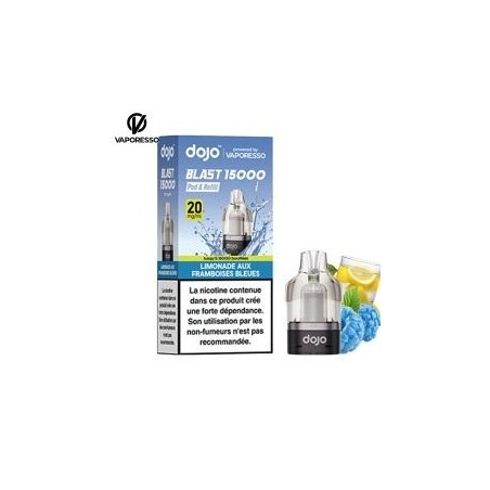 Cartouche DOJO 15K — Limonade aux Framboises Bleues | Puff66