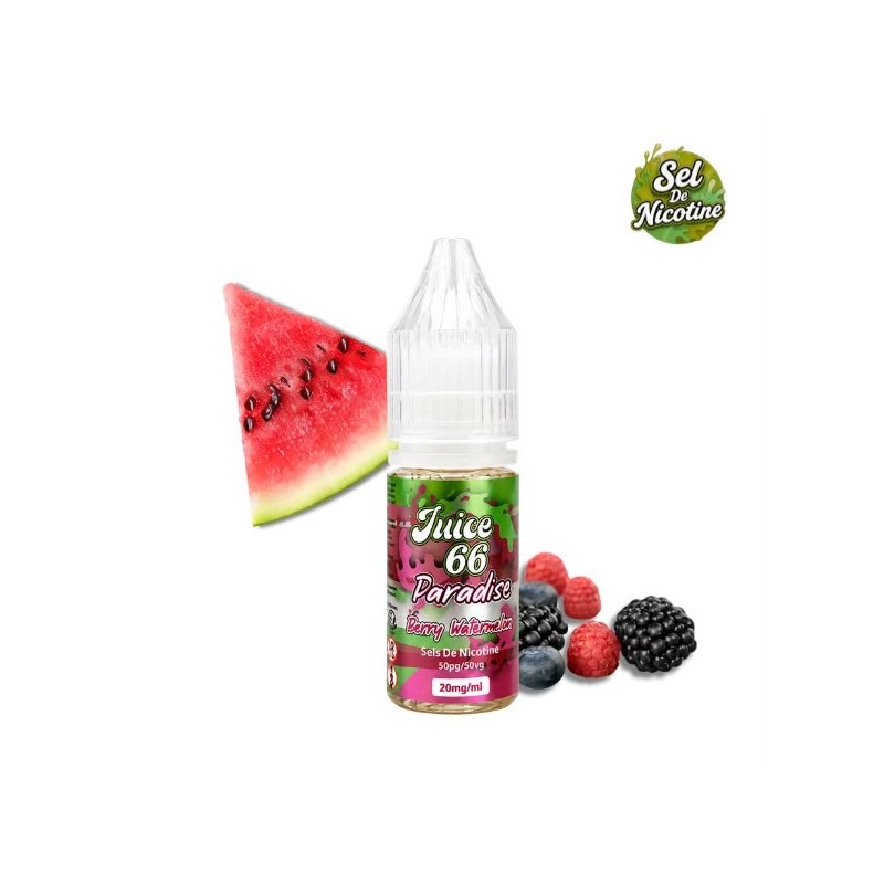 E-liquide Paradise 10ml – Berry Watermelon | Sel de nicotine