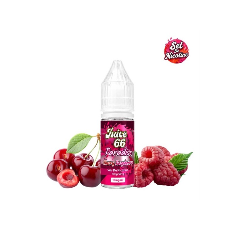 E-liquide Paradise 10ml – Cherry Raspberry | Sel de nicotine