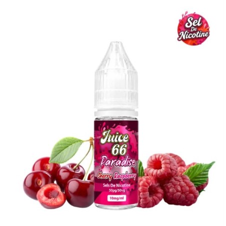 E-liquide Paradise 10ml – Cherry Raspberry | Sel de nicotine