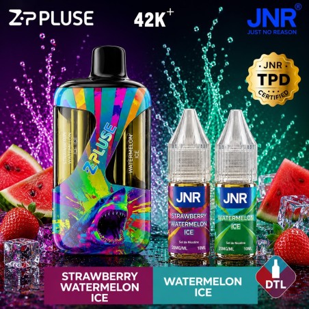 Puff JNR Z Pulse 42K — Strawberry Watermelon Ice + Watermelon Ice | 42 000 bouffées
