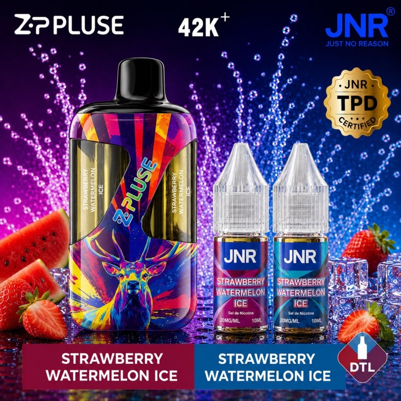 Puff JNR Z Pulse 42K — Strawberry Watermelon Ice | 42 000 bouffées