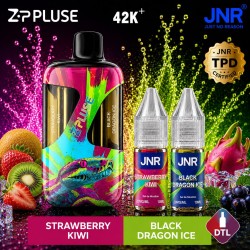 Puff JNR Z Pulse 42K — Strawberry Kiwi + Black Dragon Ice | 42 000 bouffées