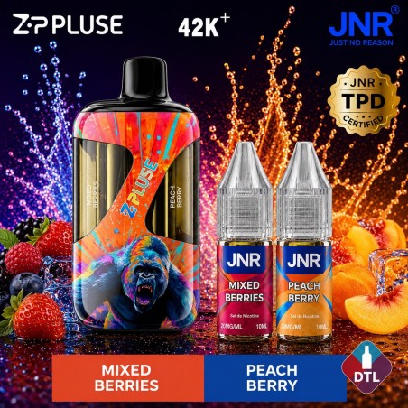 Puff JNR Z Pulse 42K — Mixed Berries + Peach Berry | 42 000 bouffées