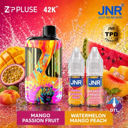 Puff JNR Z Pulse 42K — Mango Passion Fruit + Watermelon Mango Peach | 42 000 bouffées