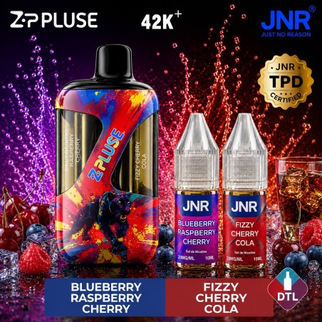 Puff JNR Z Pulse 42K — Blueberry Raspberry Cherry + Fizzy Cherry Cola | 42 000 bouffées
