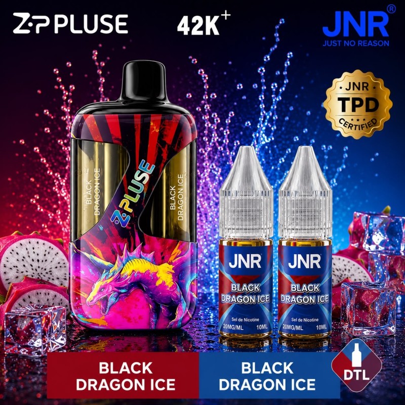 Puff JNR Z Pulse 42K — Black Dragon Ice | 42 000 bouffées