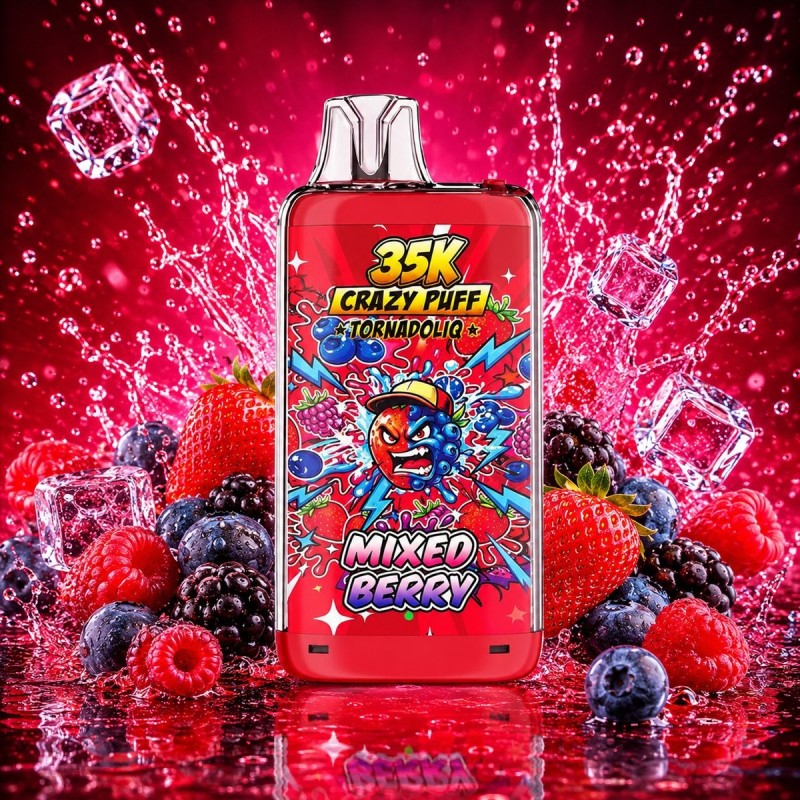 Crazy Puff Tornado 35K — Mixed Berry