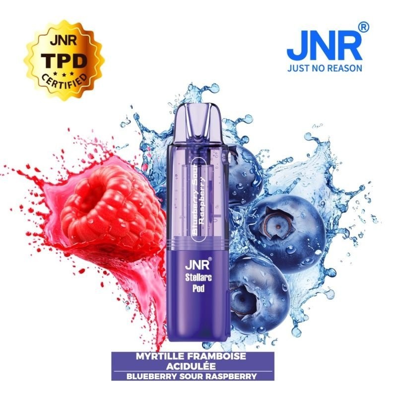 Cartouche JNR Stellarc 50K — Myrtille Framboise Acidulée | Puff66