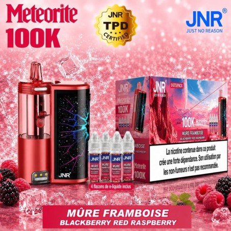 Puff JNR Météorite 100K — Mûre Framboise | 100 000 bouffées