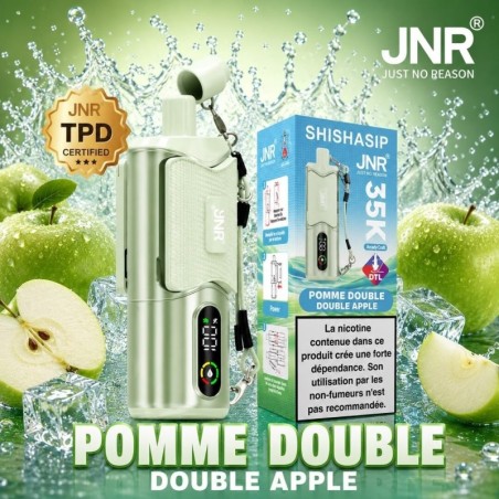 Puff JNR Shishasip 35K — Pomme Double | 35 000 bouffées