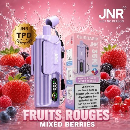 Puff JNR Shishasip 35K — Fruits Rouges | 35 000 bouffées