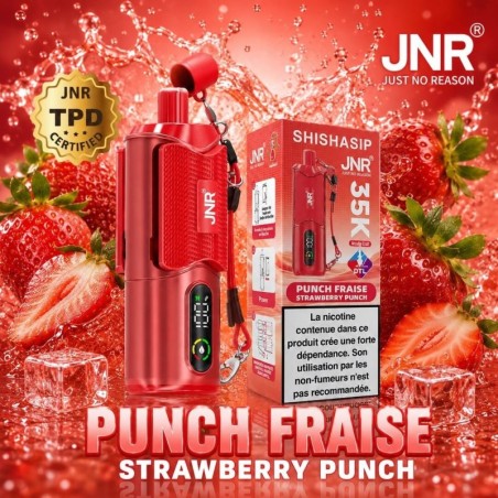 Puff JNR Shishasip 35K — Punch Fraise | 35 000 bouffées