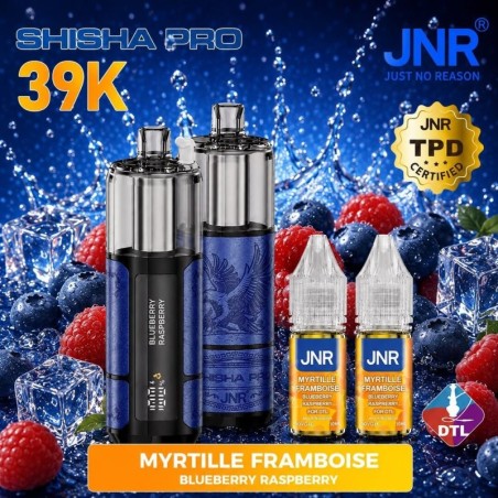 Puff JNR Shisha Pro 39K — Myrtille Framboise | 39 000 bouffées