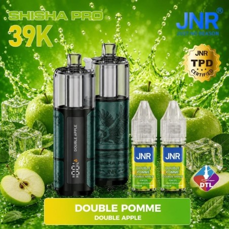 Puff JNR Shisha Pro 39K — Double Pomme | 39 000 bouffées