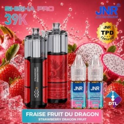 Puff JNR Shisha Pro 39K — Fraise Fruit du Dragon | 39 000 bouffées