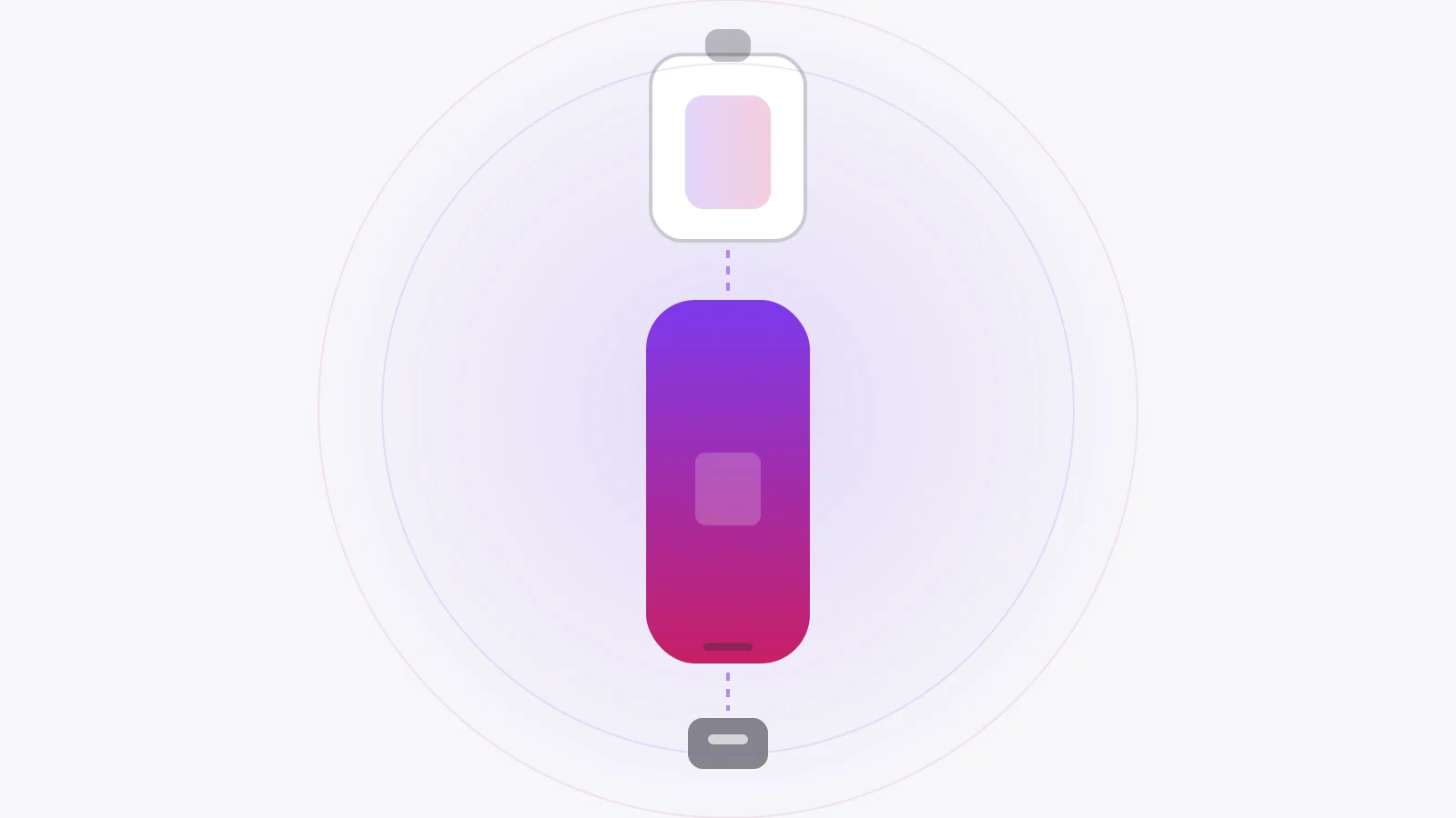Puff rechargeable : vue éclatée d'une puff avec sa cartouche et son câble de recharge USB-C